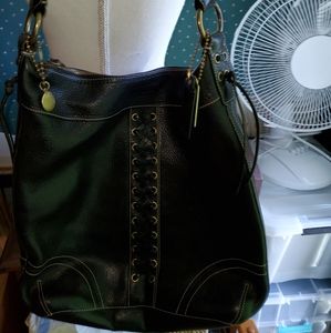 COACH EUC XL NORTH/WEST DUFFLE HOBO BAG